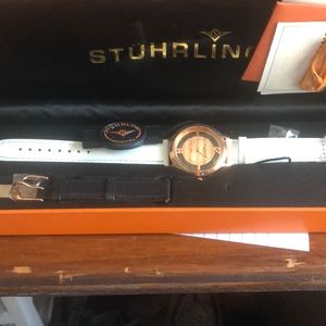 Sturling original leather strap watch